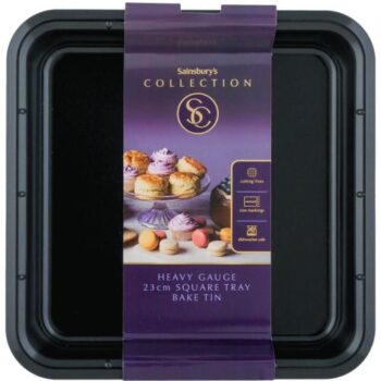 Sainsbury's Home Square Tray Bake Tin Black