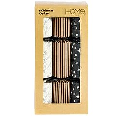 Sainsbury's Home Stars & Text Dinner Crackers (6)