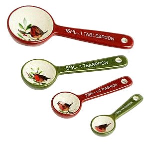 Sainsbury's Home Stoneware Robin Measuring Spoons