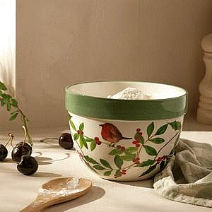 Sainsbury's Home Stoneware Robin Pudding Bowl