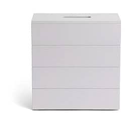 Sainsbury's Home Tongue & Groove Toilet Roll Storage Grey