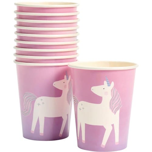 Sainsbury's Home Unicorn Paper Cups (10 x 250ml)