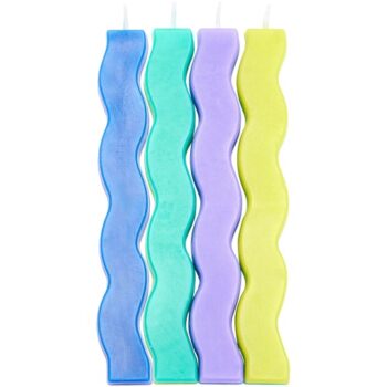 Sainsbury's Home Wavy Candles (4)