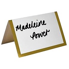 Sainsbury's Home White & Gold Placecards (10)