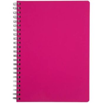 Sainsbury's Home Wiro Notebook Pink A4