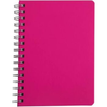 Sainsbury's Home Wiro Notebook Pink A5