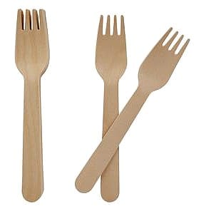 Sainsbury's Home Wooden Forks (10)