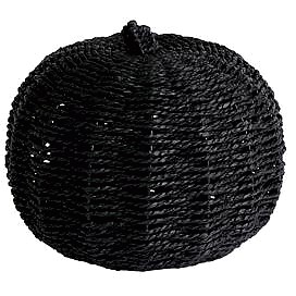 Sainsbury's Home Woven Pumpkin Black