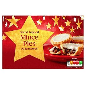 Sainsbury's Iced Topped Mince Pies (6 x 305g)