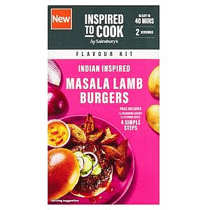 Sainsbury's Inspired to Cook Indian Inspired Masala Lamb Burgers Flavour Kit (90g)