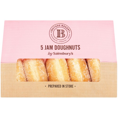 Sainsbury's Instore Bakery Jam Doughnuts (5)