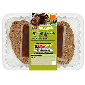 Sainsbury's Just Cook Lamb Grill Steak with Minted Lamb Gravy (400g)