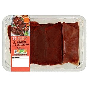 Sainsbury's Just Cook Mexican Style Beef Sizzle Steaks with Fajita Sauce (310g)
