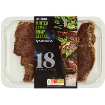 Sainsbury's Just Cook Minted Lamb Rump Steaks (300g)