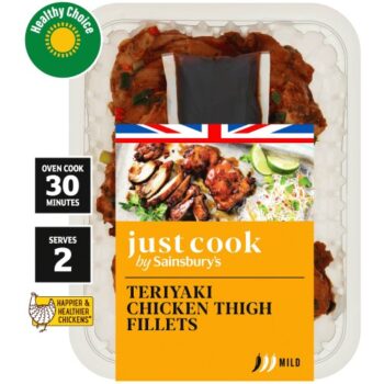 Sainsbury's Just Cook Teriyaki Chicken Thigh Fillets (380g)