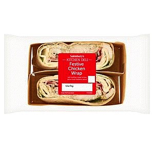 Sainsbury's Kitchen Deli Festive Chicken Wrap