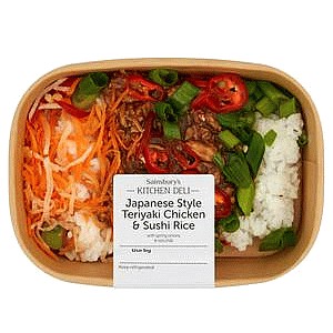 Sainsbury's Kitchen Deli Japanese Style Teriyaki Chicken & Sushi Rice (288g)