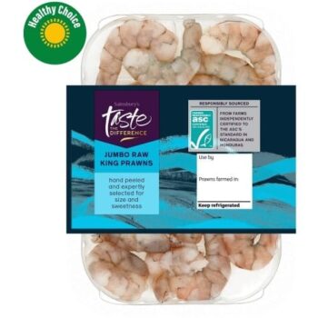 Sainsbury's Large Raw Peeled King Prawns ASC Taste the Difference (165g)
