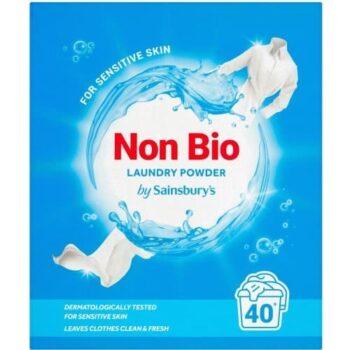 Sainsbury's Laundry Powder Non Bio 40 Washes (2kg)