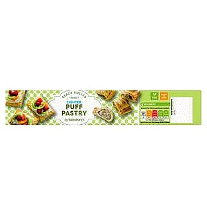 Sainsbury's Lighter Puff Pastry (320g)