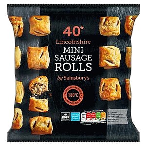 Sainsbury's Lincolnshire Mini Sausage Rolls (40 x 800g)