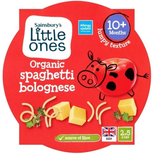 Sainsbury's Little Ones Organic Spaghetti Bolognese 10+ Months (190g)