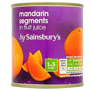 Sainsbury's Mandarin Segments in Fruit Juice (298g)
