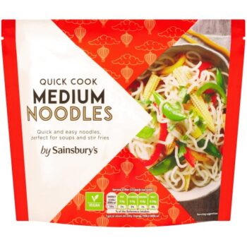 Sainsbury's Medium Noodles Quick To Cook (2 x 300g)