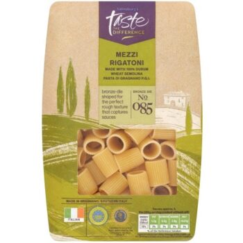 Sainsbury's Mezzi Rigatoni Pasta Taste the Difference (500g)