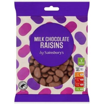 Sainsbury's Milk Chocolate Raisins (180g)