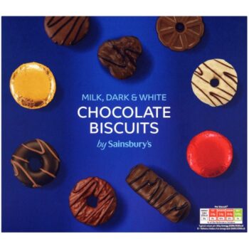 Sainsbury's Milk Dark & White Chocolate Biscuits (400g)