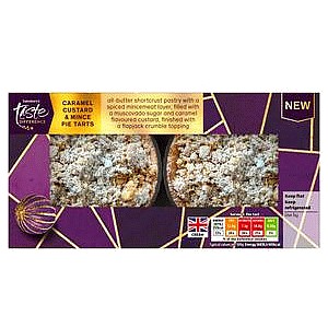 Sainsbury's Mince Pie Crumble Tarts Taste the Difference (128g)