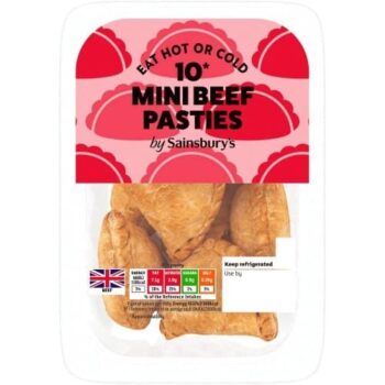 Sainsbury's Mini Beef Pasties (10 x 300g)