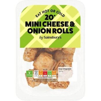 Sainsbury's Mini Cheese & Onion Rolls (20 x 200g)