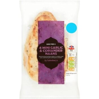 Sainsbury's Mini G&C Naan (4 x 50g)