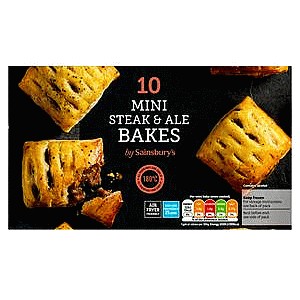 Sainsbury's Mini Steak & Ale Bakes (10 x 300g)