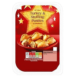 Sainsbury's Mini Turkey & Stuffing Pasties (10 x 300g)