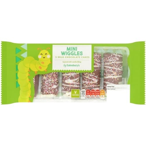 Sainsbury's Mini Wiggles Caterpillar Cakes (5 x 150g)
