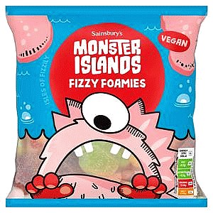 Sainsbury's Monster Islands Fizzy Foamies (170g)