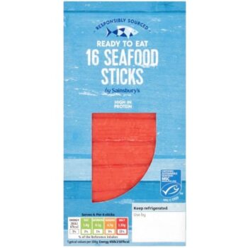 Sainsbury's MSC Seafood Sticks (16 x 250g)