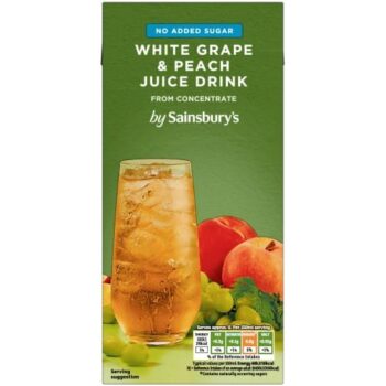 Sainsbury's Nas White Peach & Grape (1 Litre)
