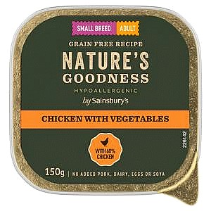 Sainsbury's Natures Goodness Adult Chicken Dog Food (150g)