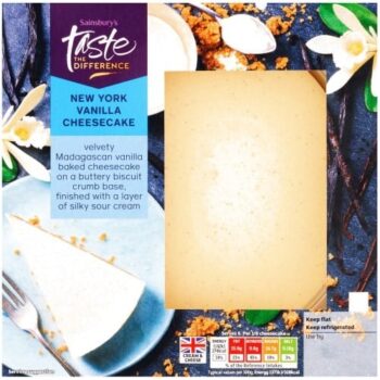 Sainsbury's New York Cheesecake Taste the Difference (500g)