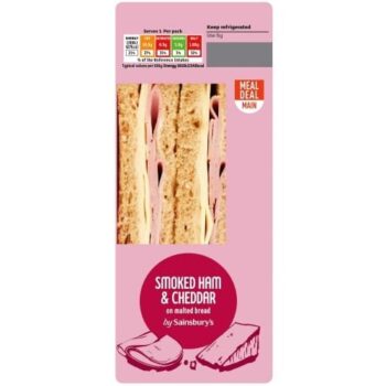 Sainsbury's Oakwood Smoked Ham & Cheddar Sandwich