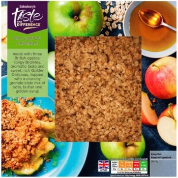 Sainsbury's Oat & Apple Crumble Taste the Difference (500g)