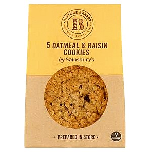 Sainsbury's Oatmeal & Raisin Cookies (5)