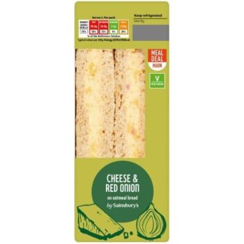 Sainsbury's On the Go Cheddar Red Leicester & Red Onion Sandwich