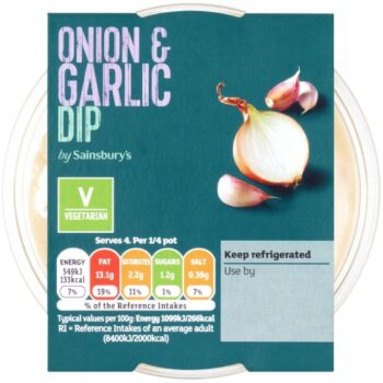 Sainsbury's Onion & Garlic Dip (200g)