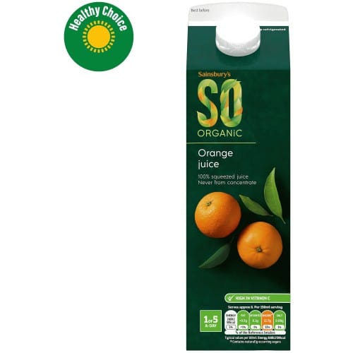 Sainsbury's Orange Juice SO Organic (1 Litre)