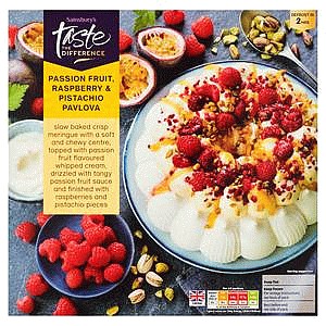 Sainsbury's Passion Fruit Raspberry & Pistachio Perfect Pavlova Taste the Difference (460g)